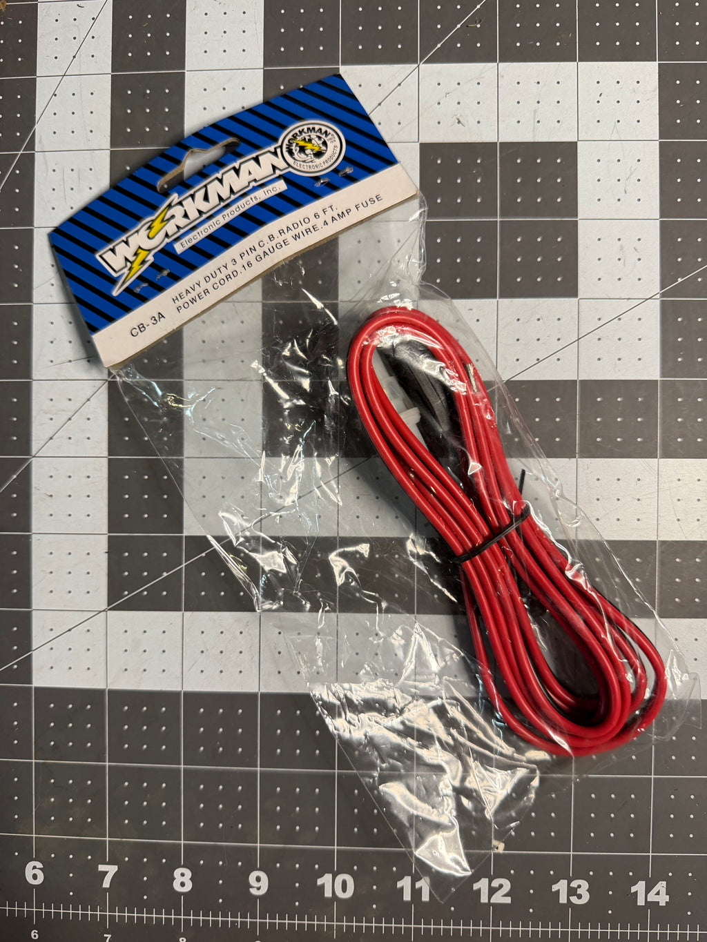 Workman 3 Pin Power Connector (Cobra, Uniden, Galaxy, Ranger, ETC.)