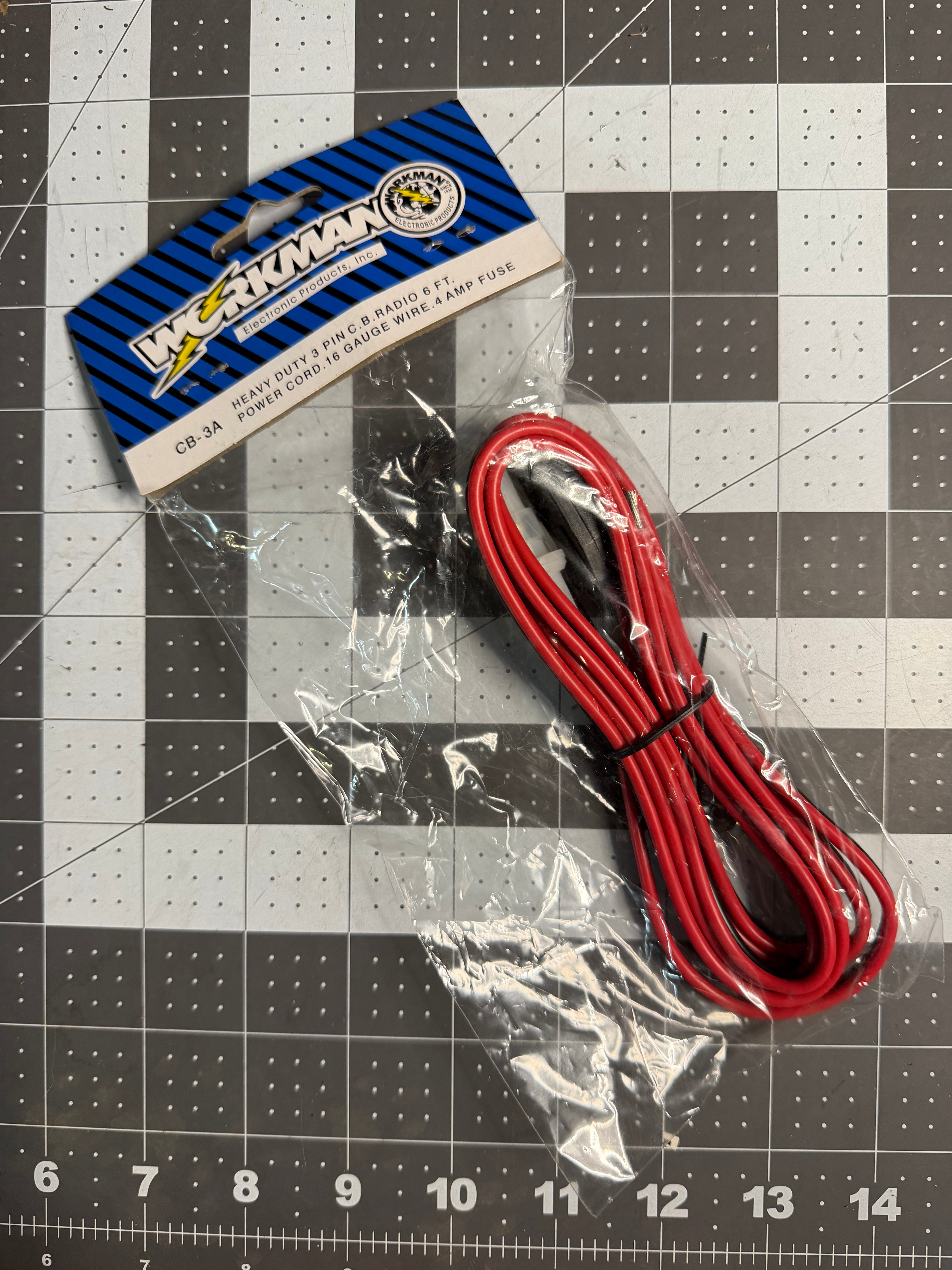 Workman 3 Pin Power Connector (Cobra, Uniden, Galaxy, Ranger, ETC.)