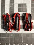 12 V Cigarette Light Plug (Bare Leads)