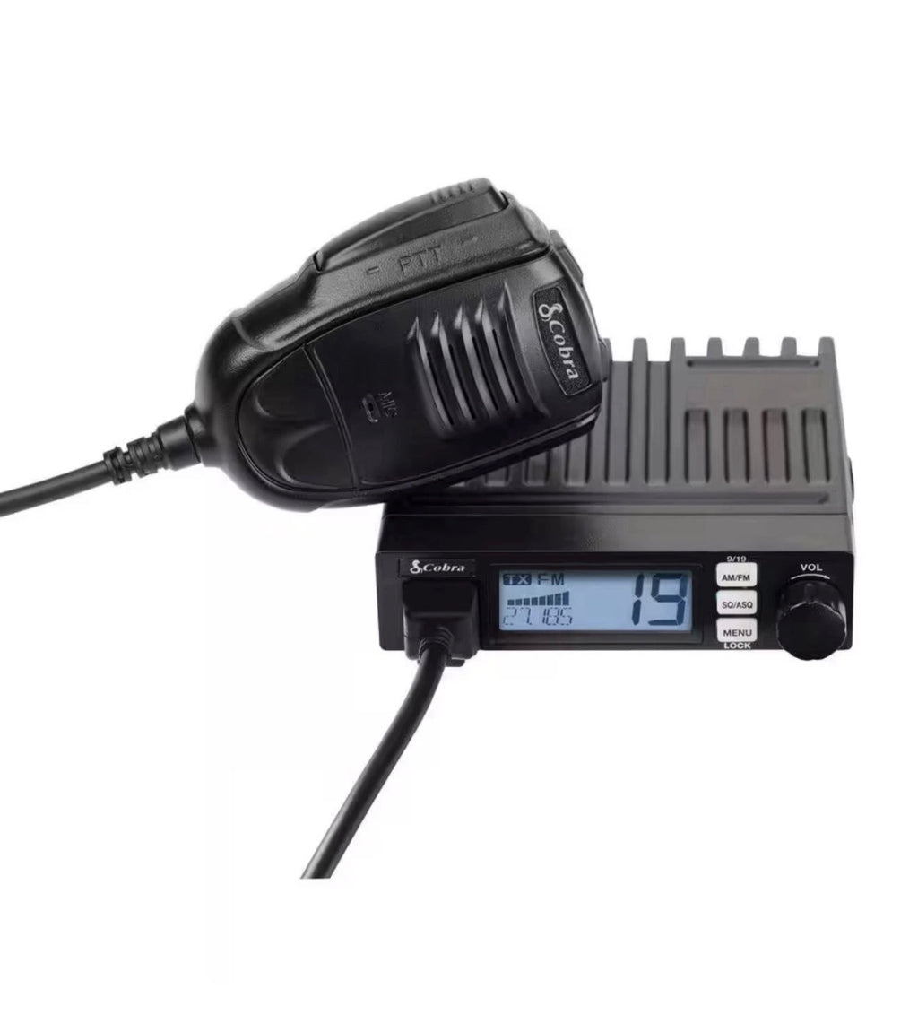 Cobra 19 Mini CB Radio (Microphone Upgraded)